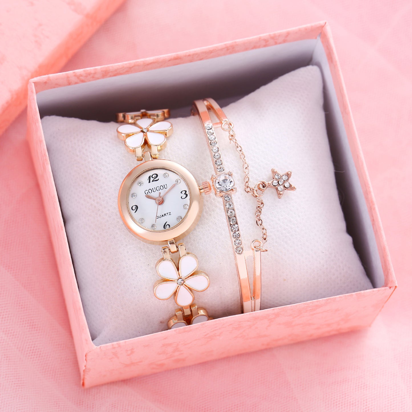 Armbandhorloge met Bloemen