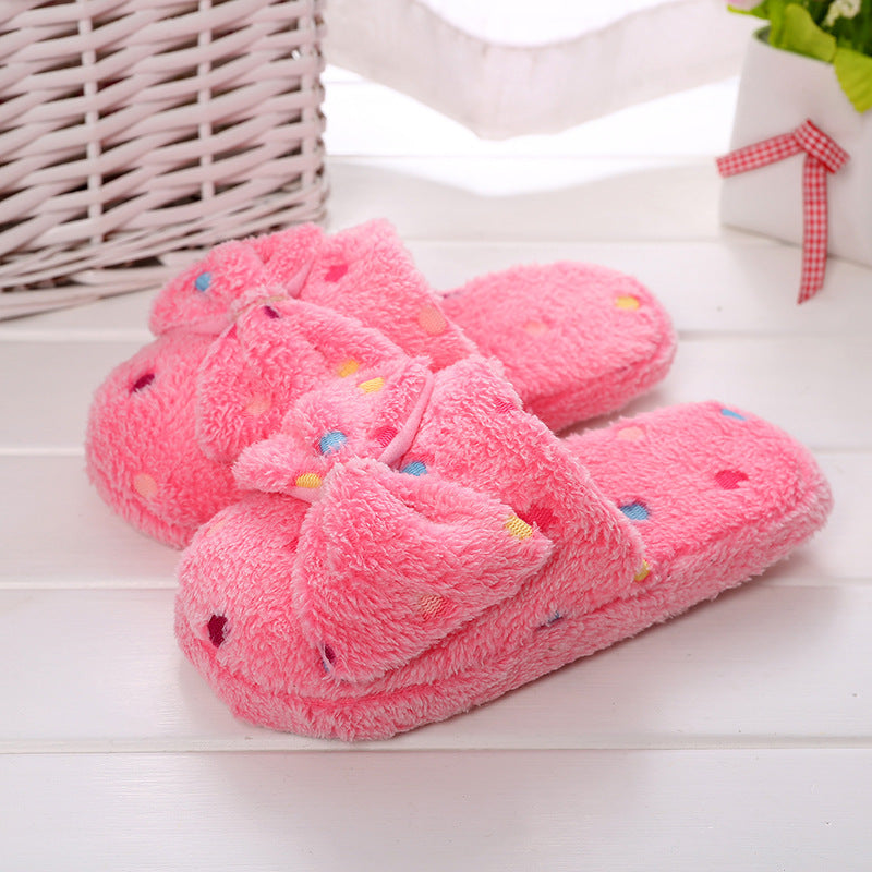 Comfortabele Katoenen Pantoffels met Strik