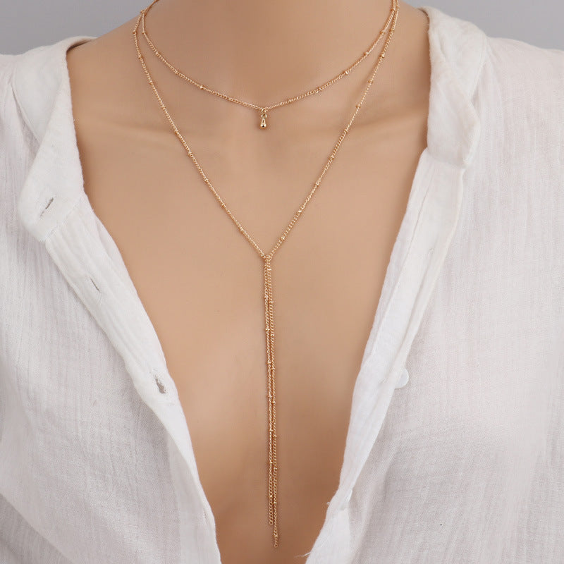 Eenvoudige ketting retro sleutelbeenketting