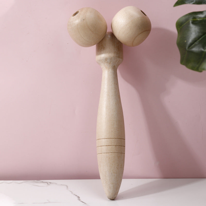 Handmatig Houten Massageapparaat Gezichtsroller Wervelkolommassage
