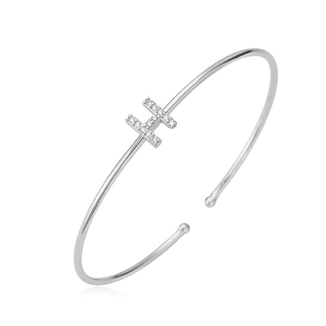 Letter Zirkonia Armband