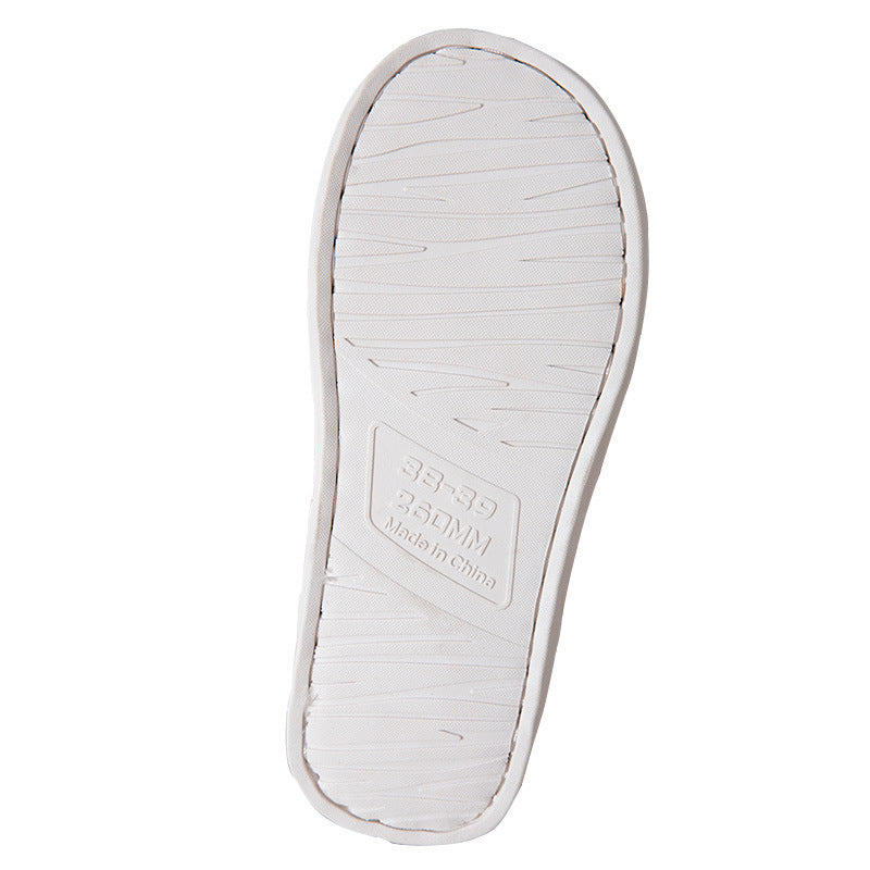 Witte Fluffy Pantoffels