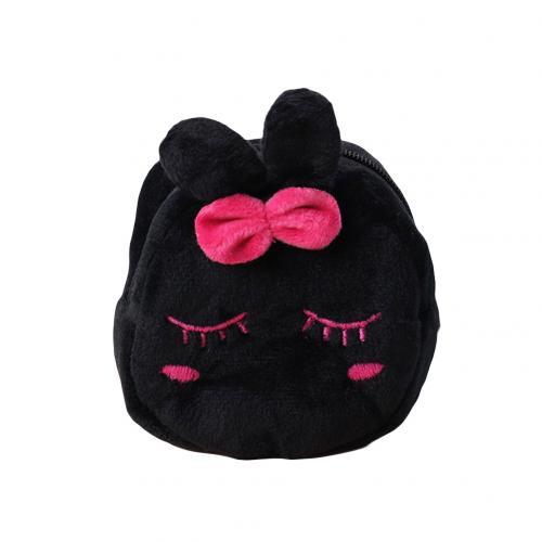 Schattige Dierenprint Pluche Kleine Portemonnee met Rits