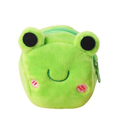 Schattige Dierenprint Pluche Kleine Portemonnee met Rits