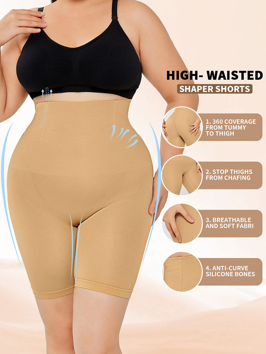 Corrigerende Shorts met Hoge Taille – Billiftende Shapewear
