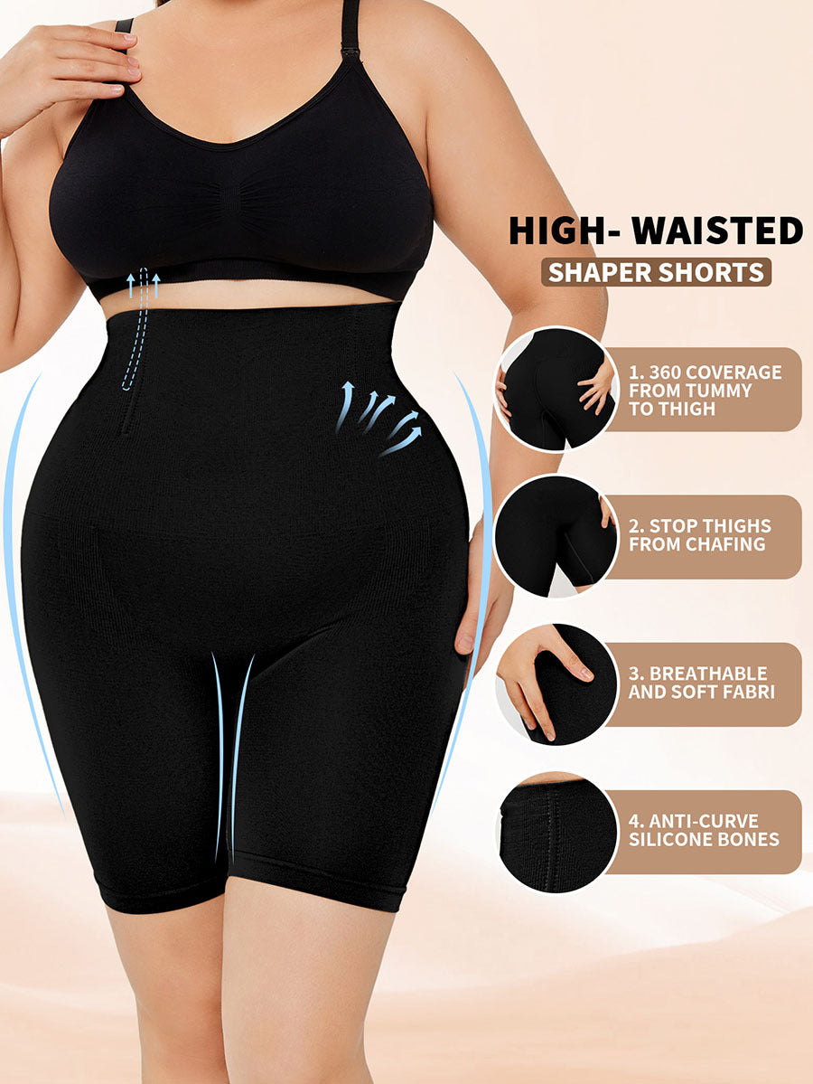 Corrigerende Shorts met Hoge Taille – Billiftende Shapewear