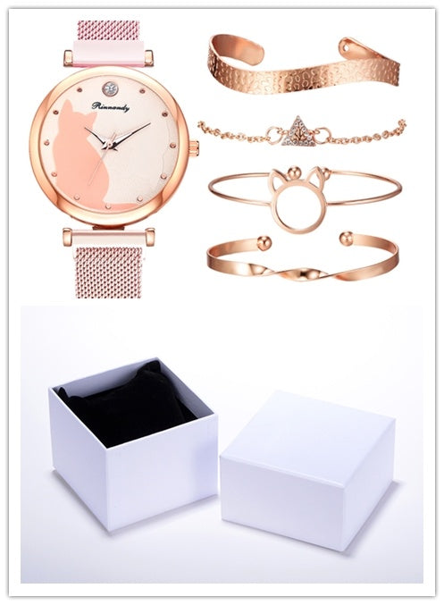 Dames horloge- en armbandenset