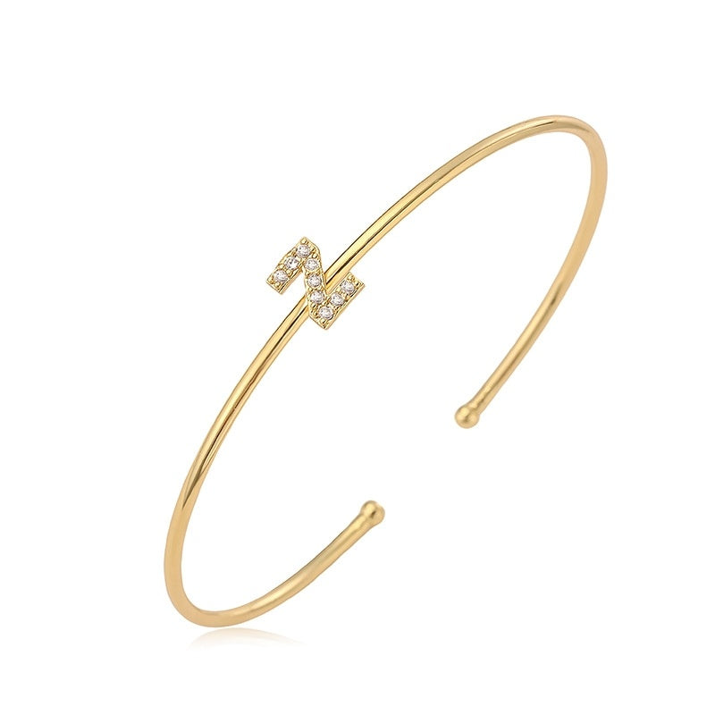 Letter Zirkonia Armband