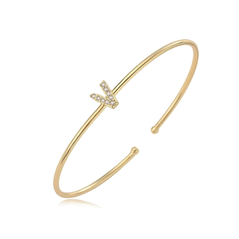 Letter Zirkonia Armband