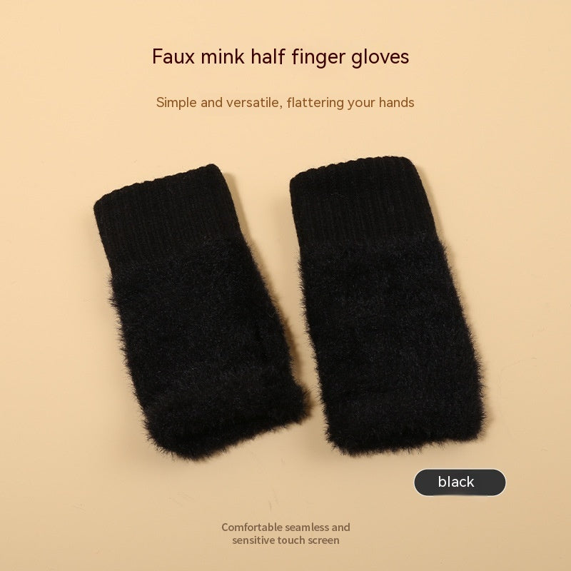 Dames Gebreide Fingerless Handschoenen
