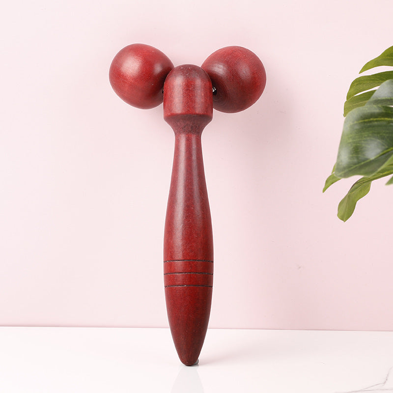 Handmatig Houten Massageapparaat Gezichtsroller Wervelkolommassage