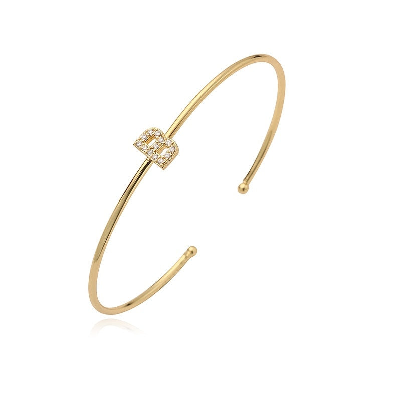 Letter Zirkonia Armband