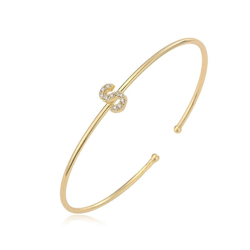 Letter Zirkonia Armband