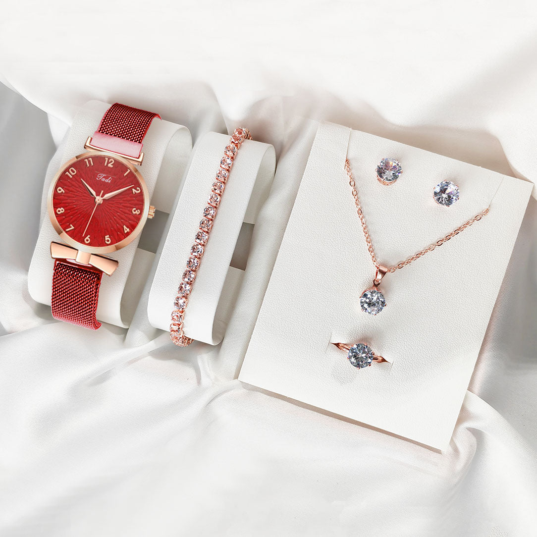 Stijlvolle horloge en sieradenset