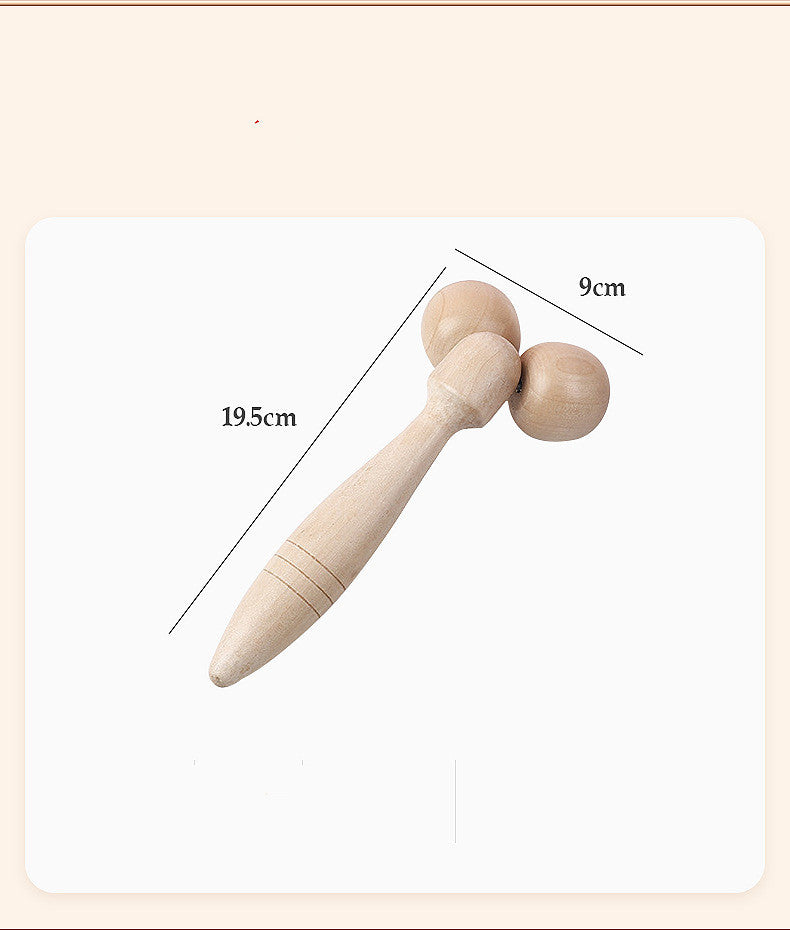 Handmatig Houten Massageapparaat Gezichtsroller Wervelkolommassage