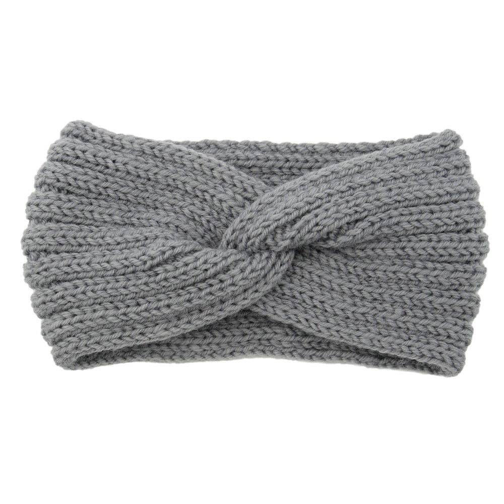 Warme gebreide haarband