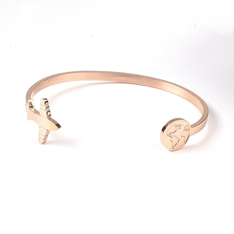 Vliegtuig Armband van Titaniumstaal
