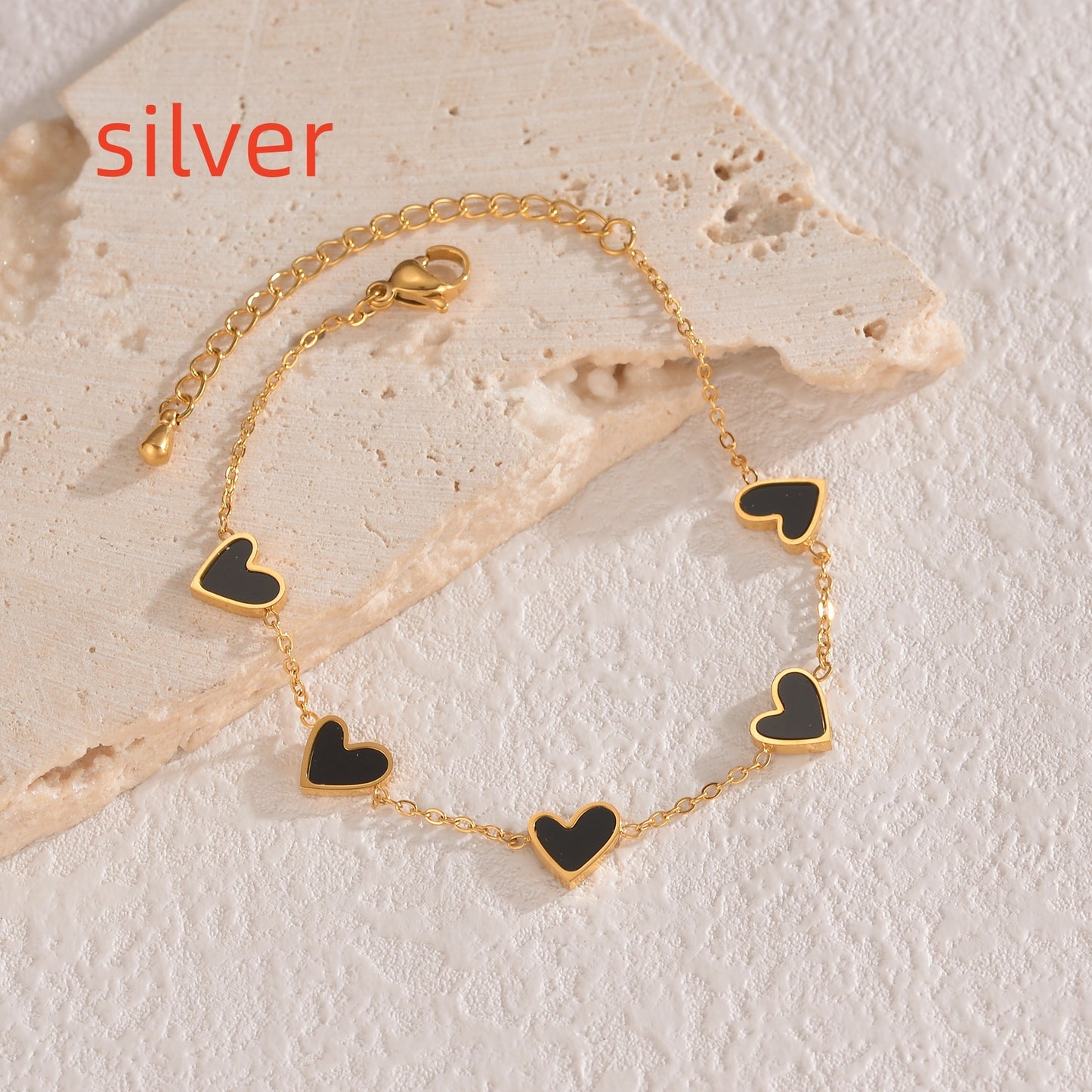 Druppelvormige Hart Armband