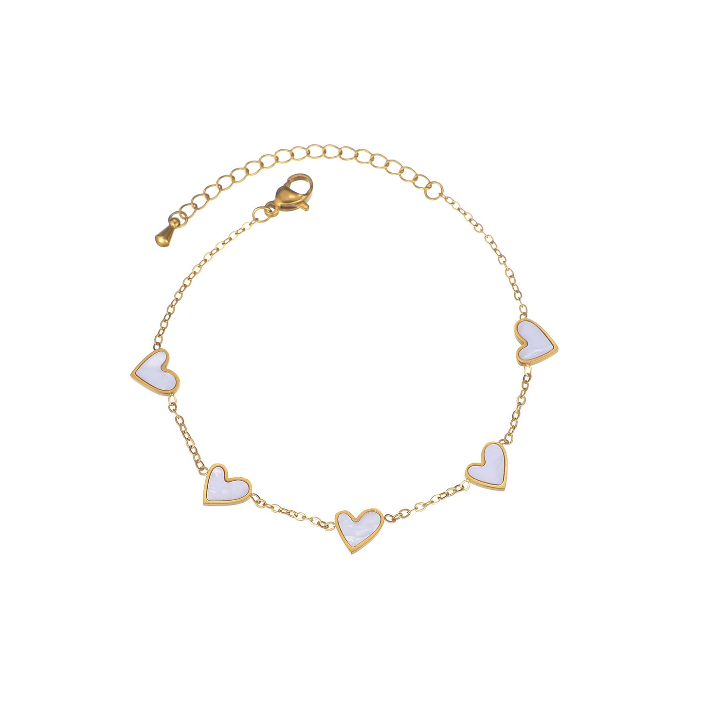 Druppelvormige Hart Armband