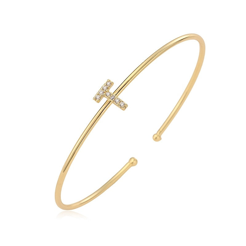 Letter Zirkonia Armband
