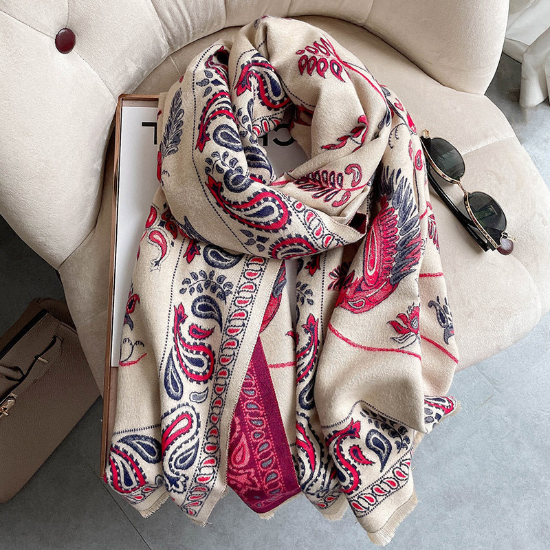 Zijden sjaal – kasjmier look