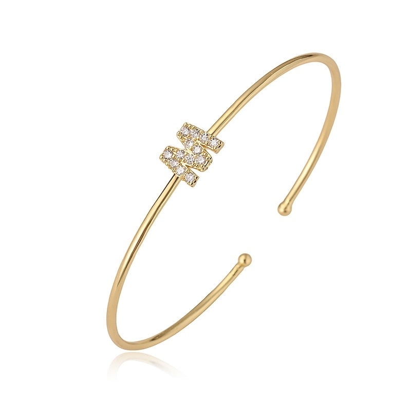 Letter Zirkonia Armband