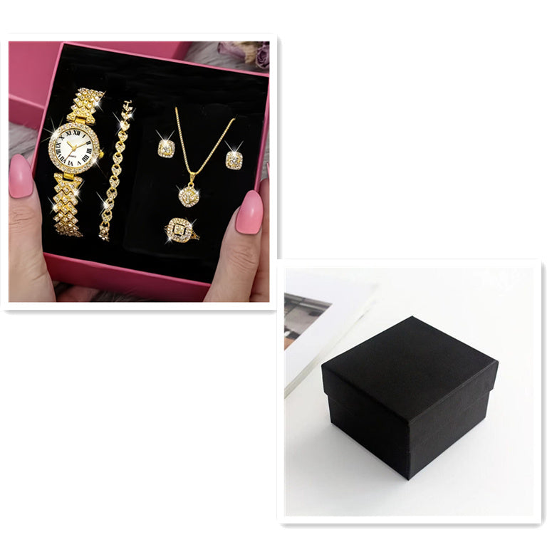 Luxe dames quartz horloge met bijpassende armband