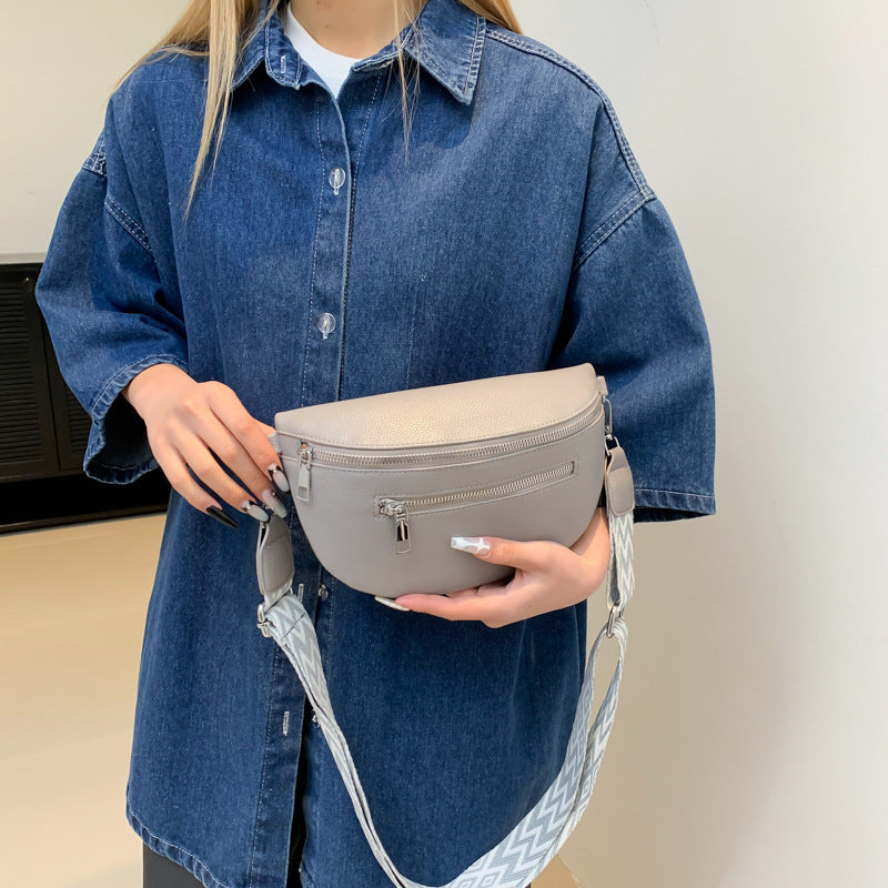 Zachte Leren Crossbody Schoudertas