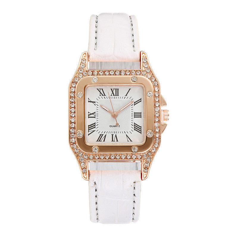 Damesset Horloge en Strass-steentjes armband