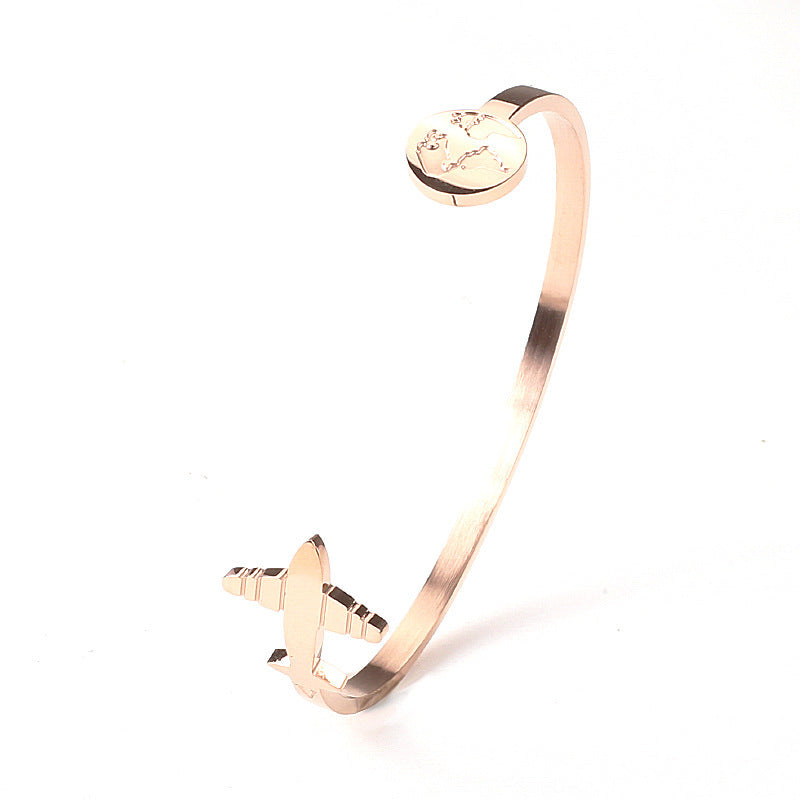 Vliegtuig Armband van Titaniumstaal