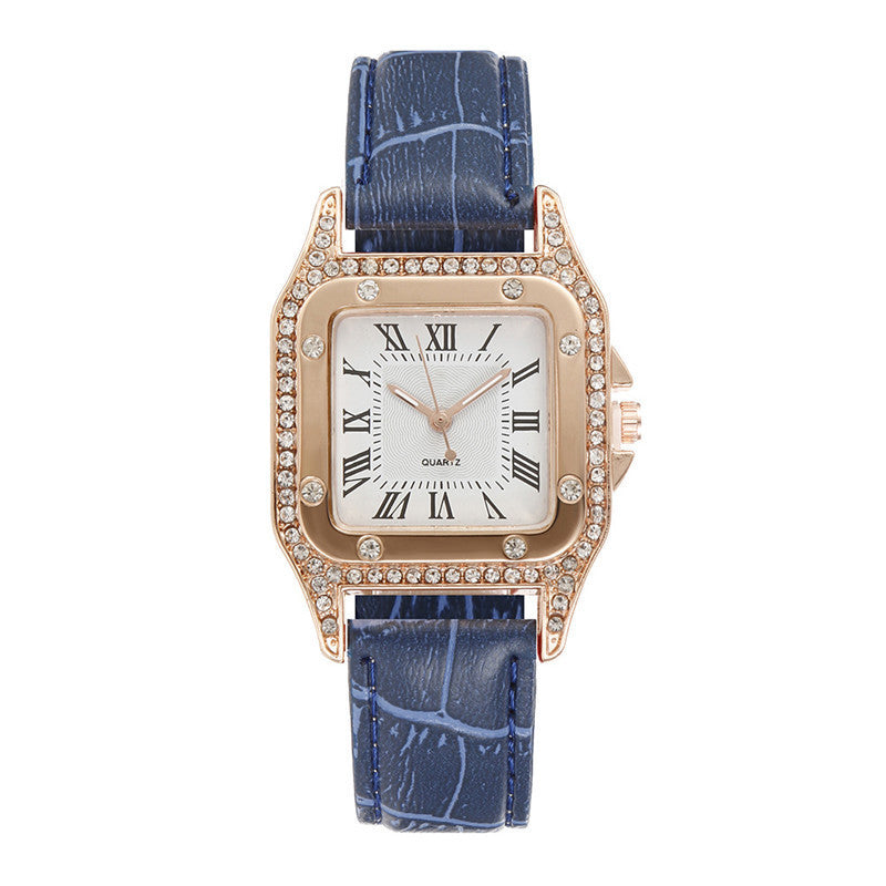 Damesset Horloge en Strass-steentjes armband