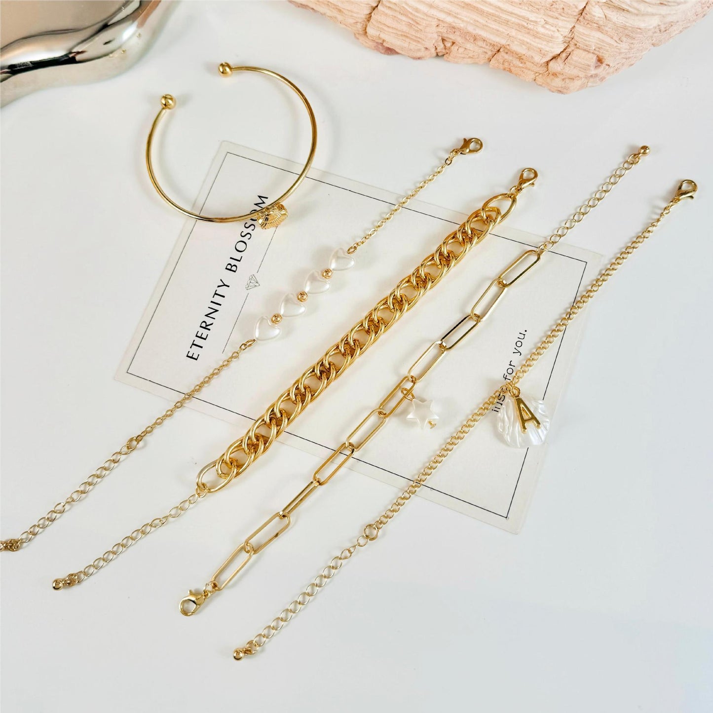 6-delige Set Modieuze Armbanden