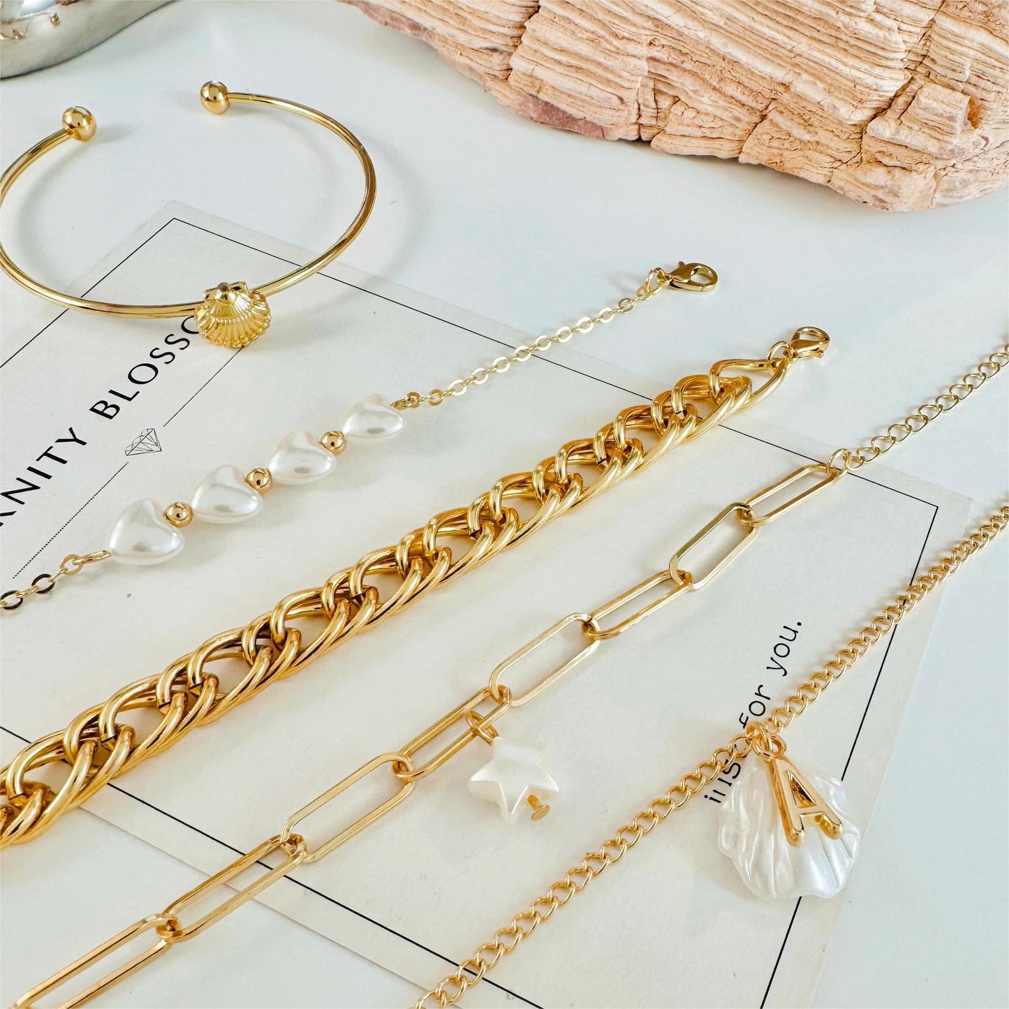 6-delige Set Modieuze Armbanden