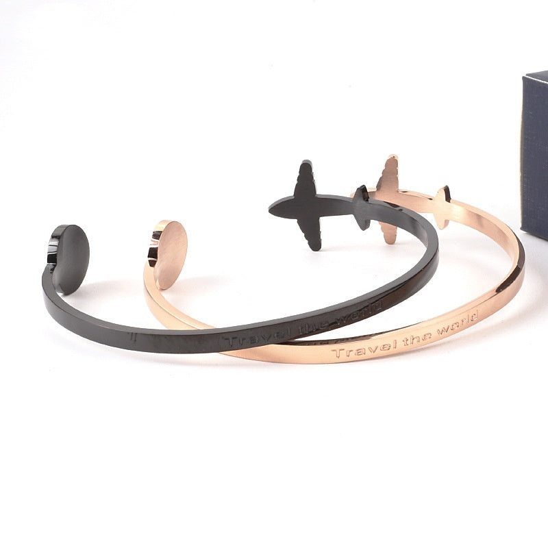 Vliegtuig Armband van Titaniumstaal