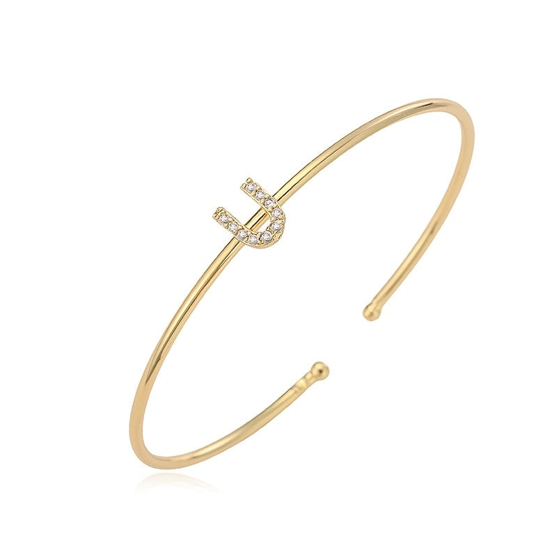Letter Zirkonia Armband