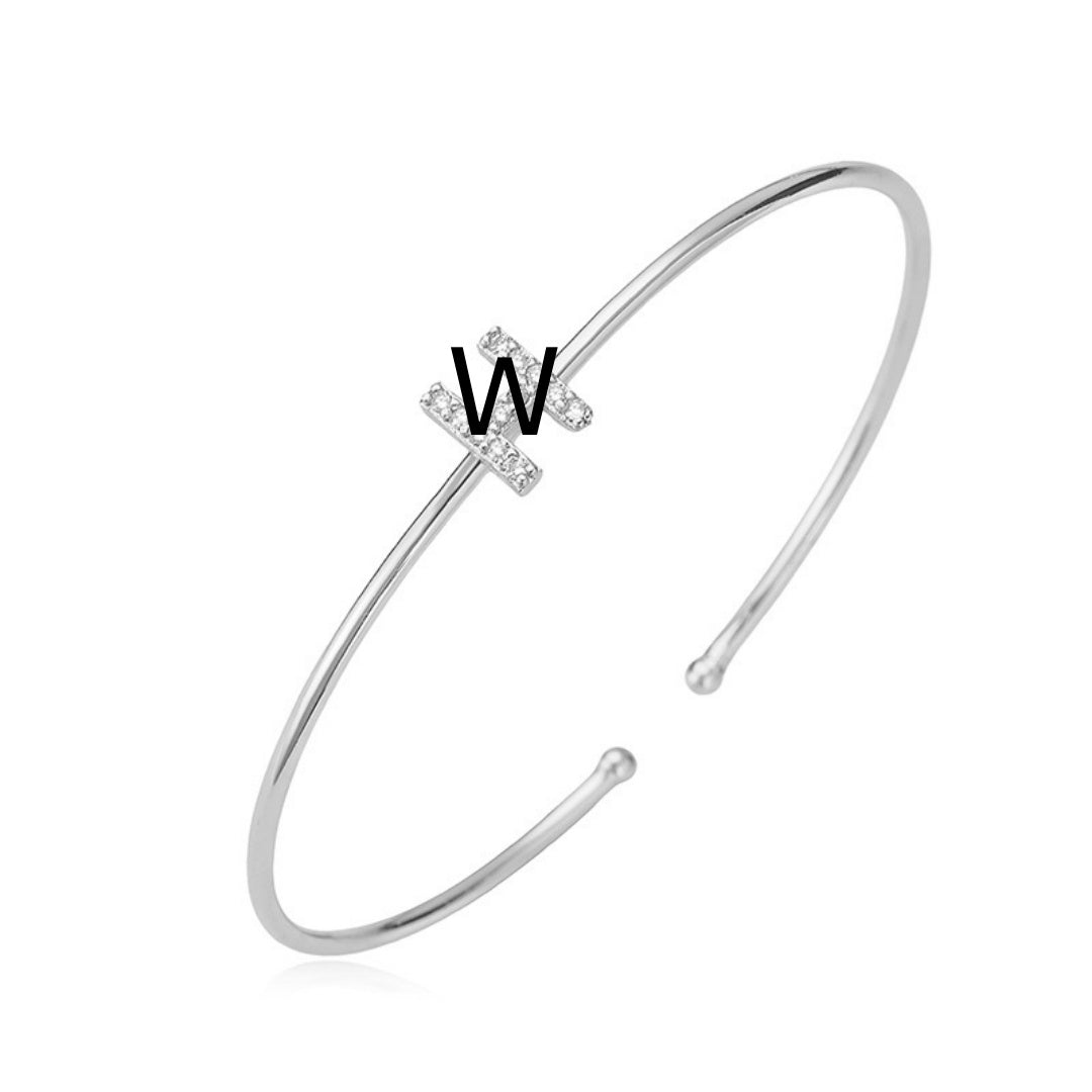 Letter Zirkonia Armband