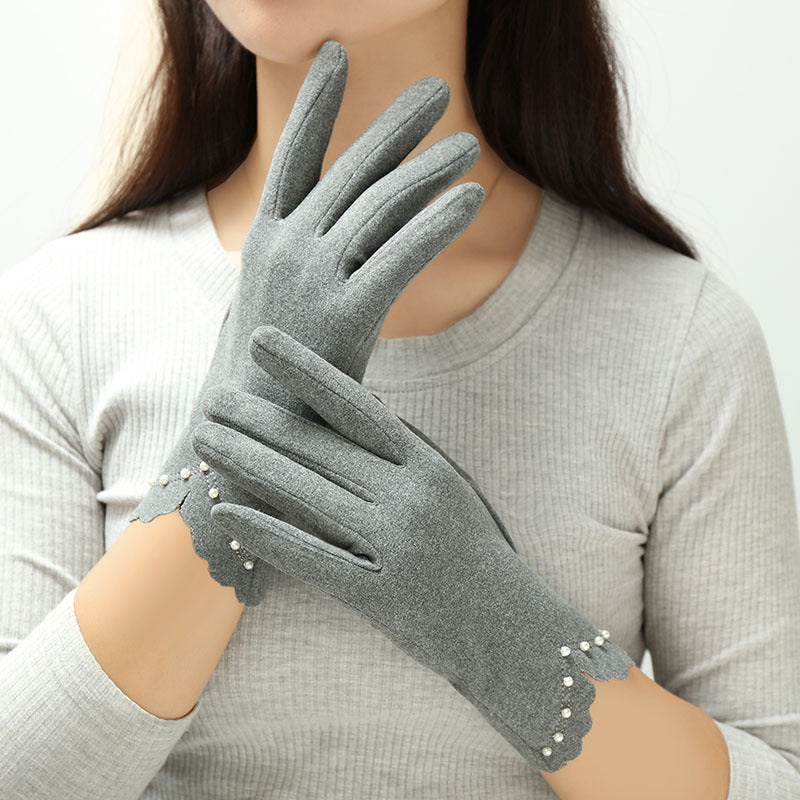 Dunne dameshandschoenen met touchscreen
