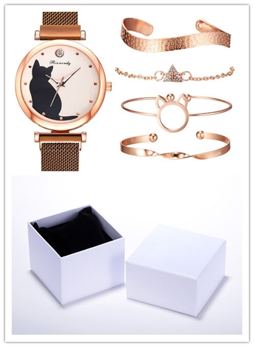 Dames horloge- en armbandenset