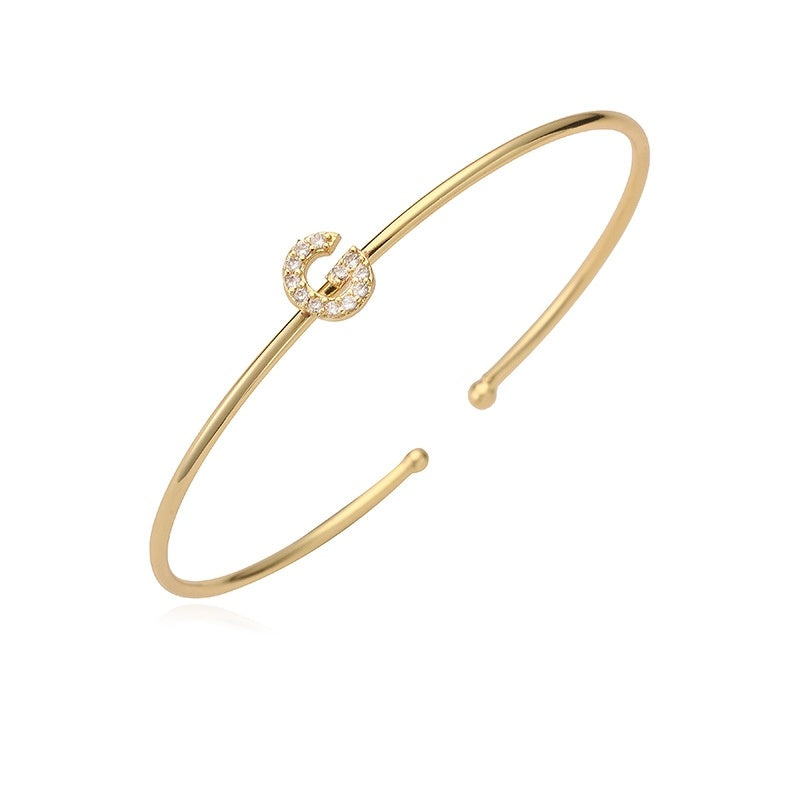 Letter Zirkonia Armband