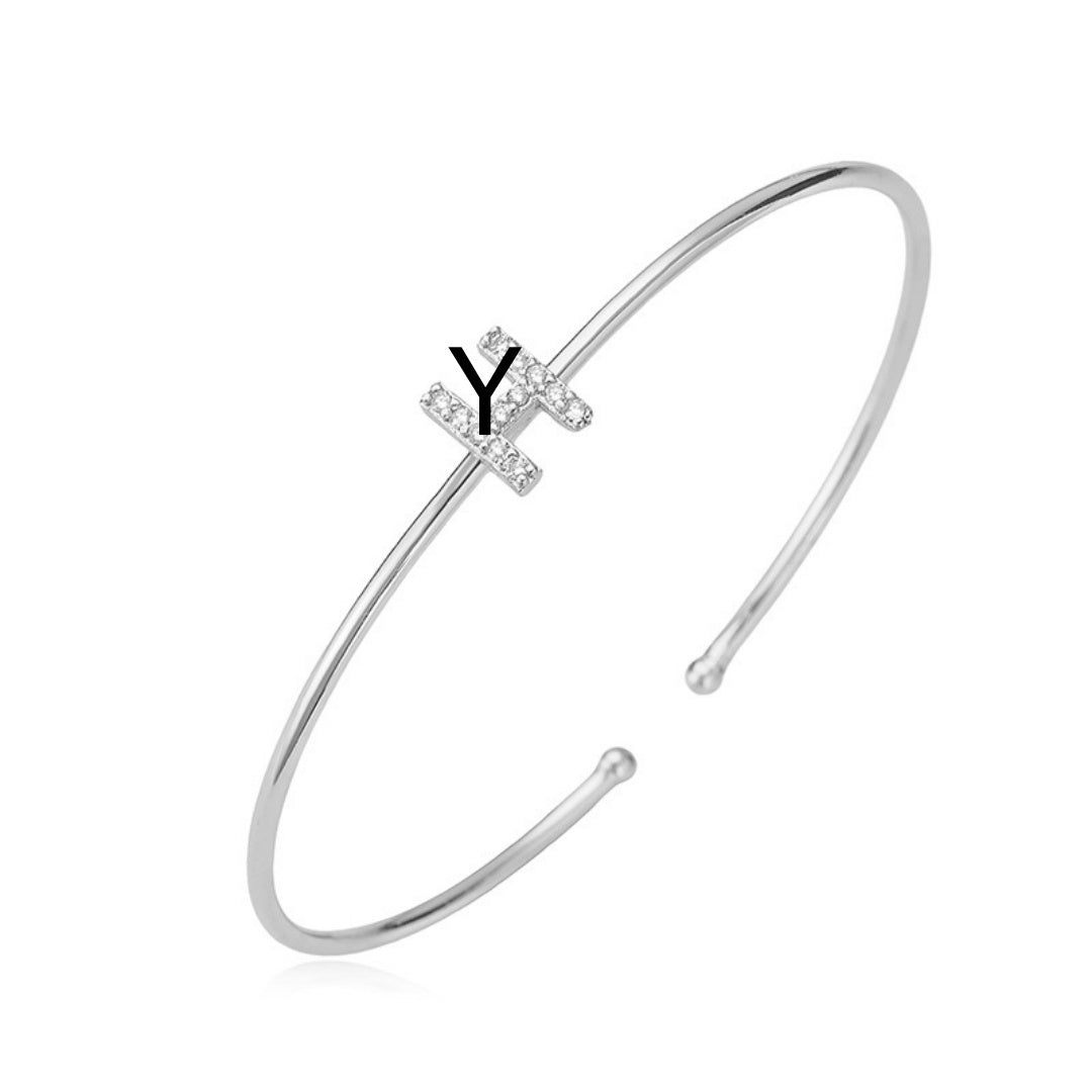 Letter Zirkonia Armband