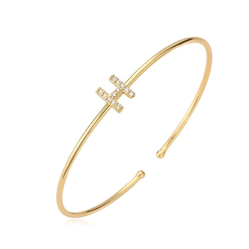 Letter Zirkonia Armband