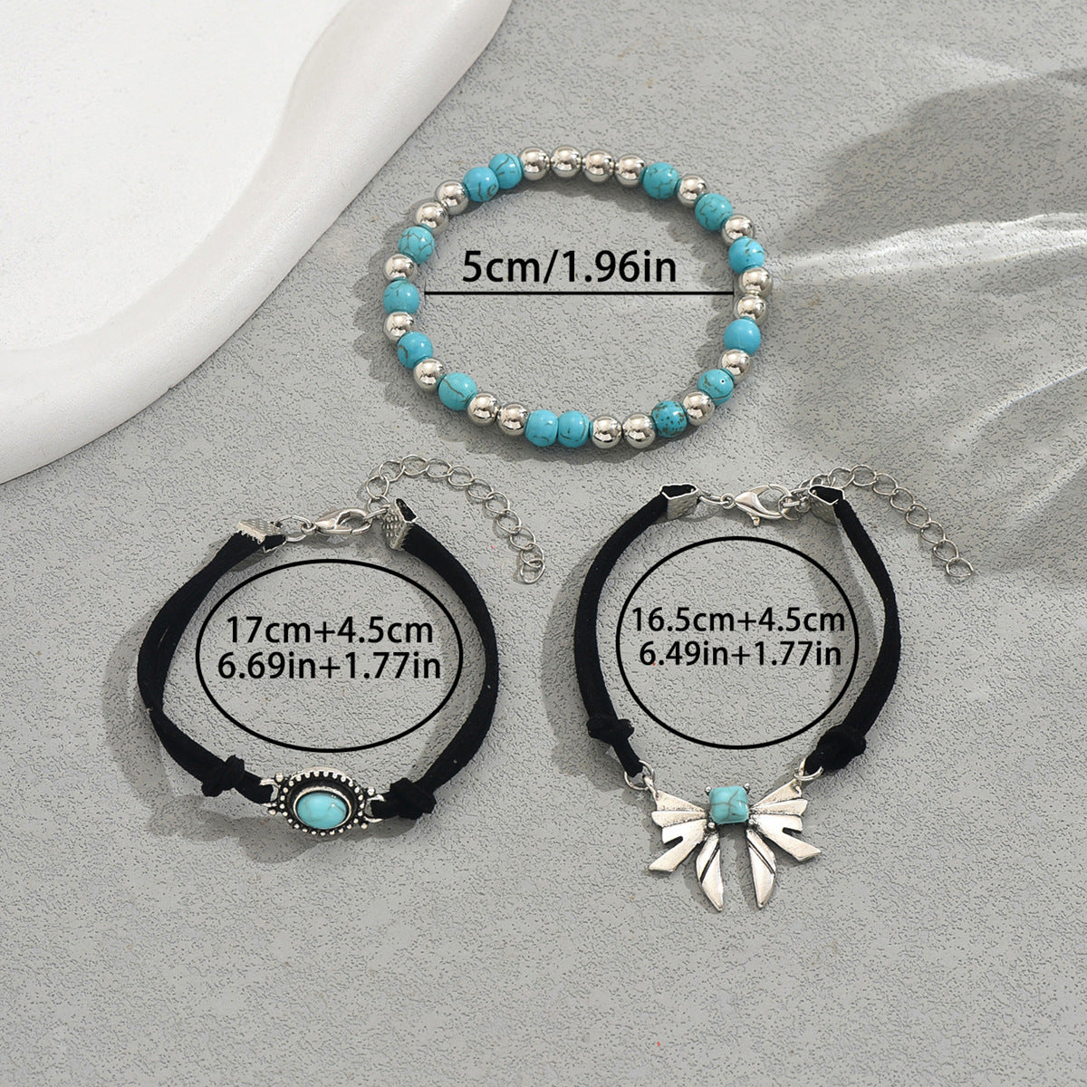 3-delige Set Vlinderarmbanden