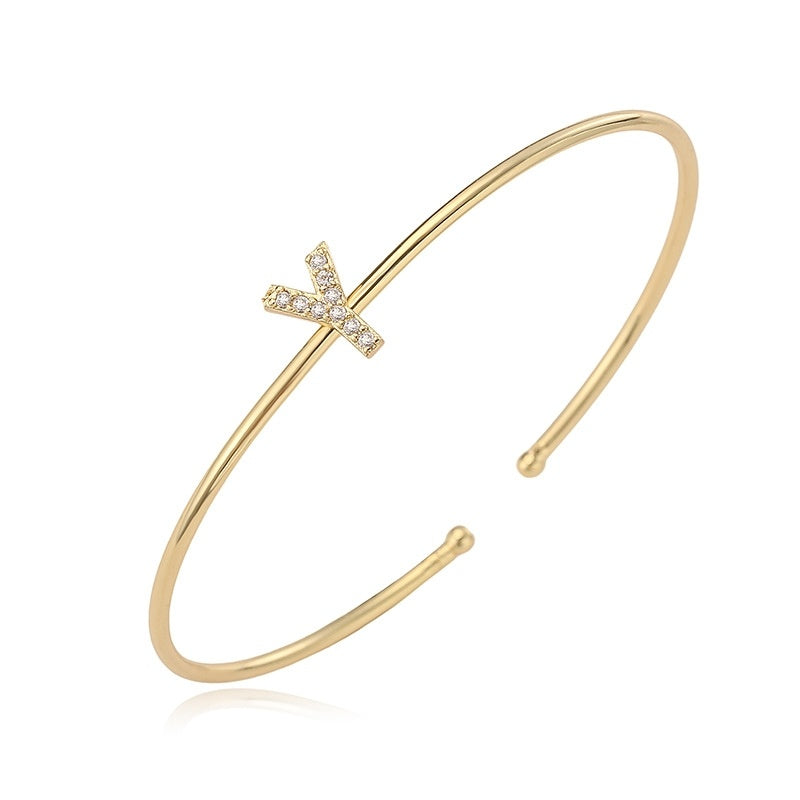 Letter Zirkonia Armband