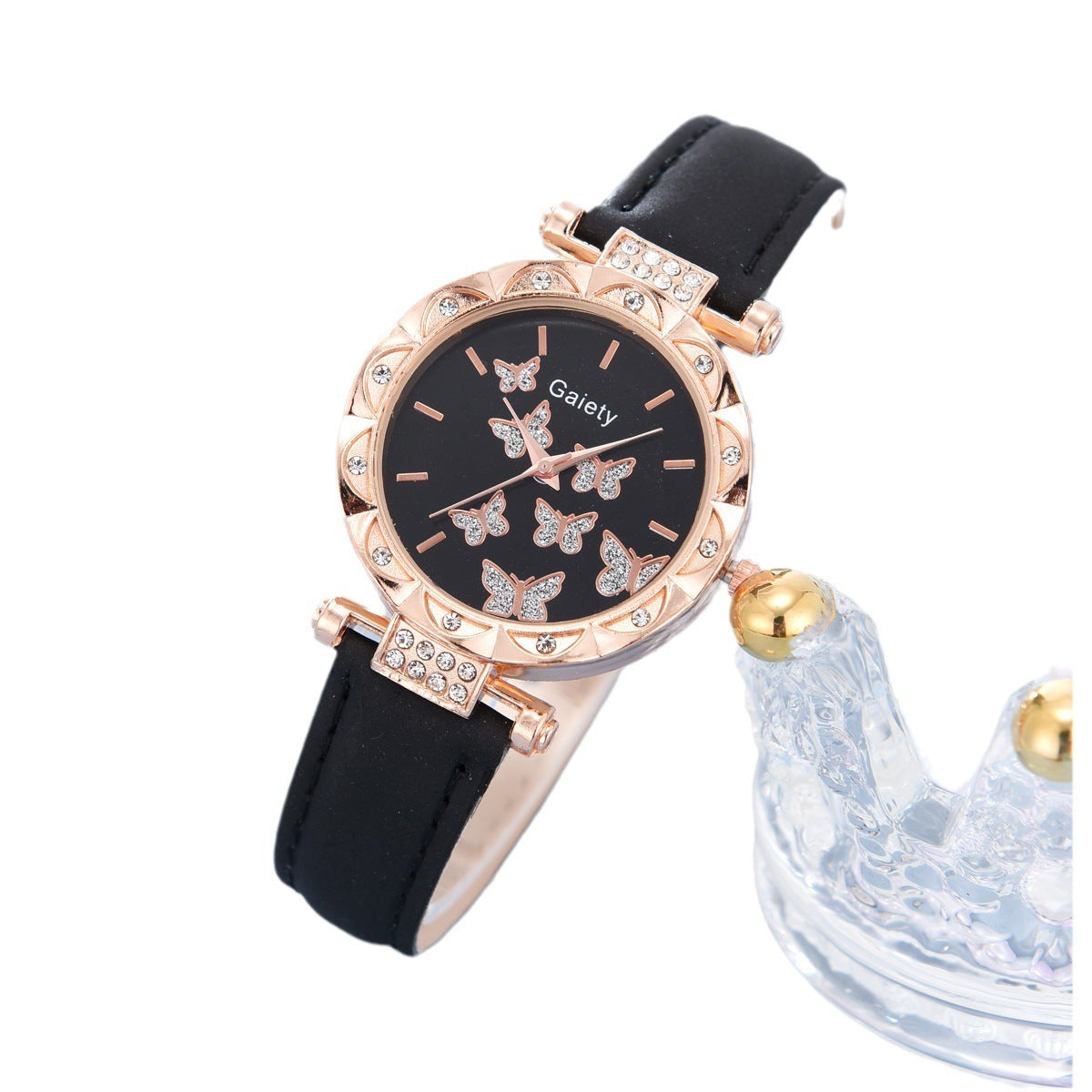 Elegant dameshorloge met vlinderdetail