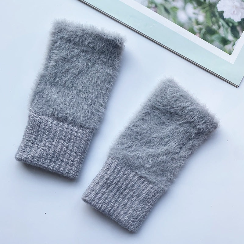 Dames Gebreide Fingerless Handschoenen