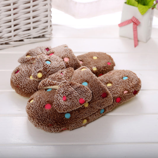 Comfortabele Katoenen Pantoffels met Strik