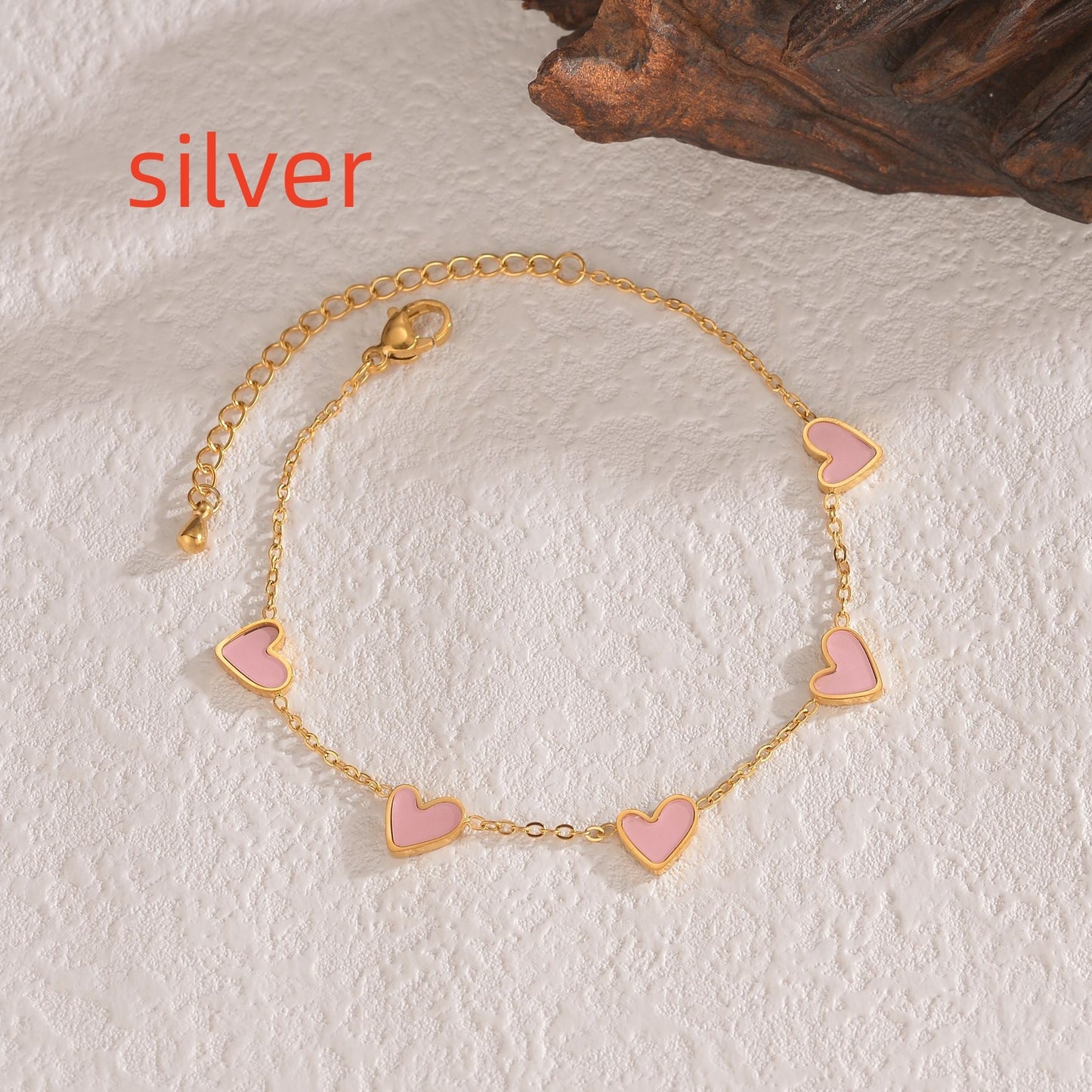 Druppelvormige Hart Armband