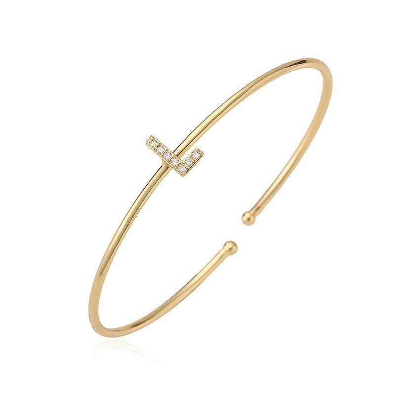 Letter Zirkonia Armband