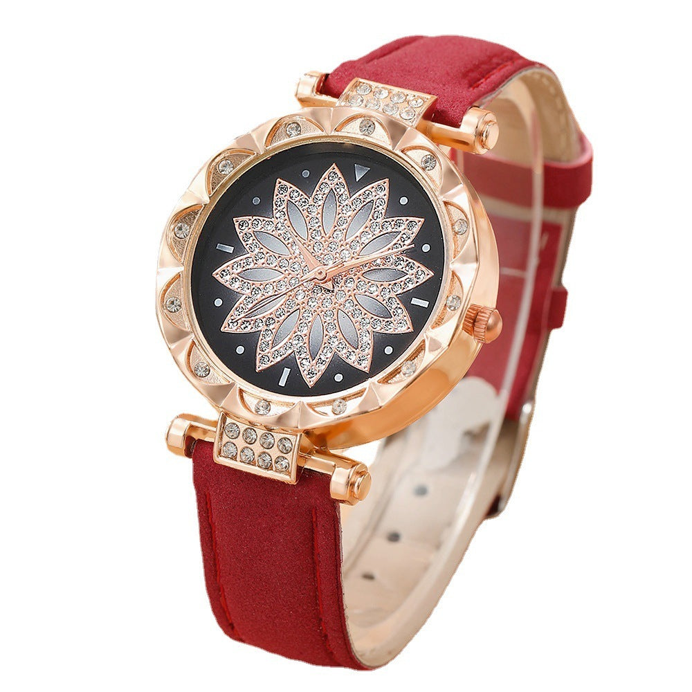 5-delige cadeauset met quartz horloge en sieraden