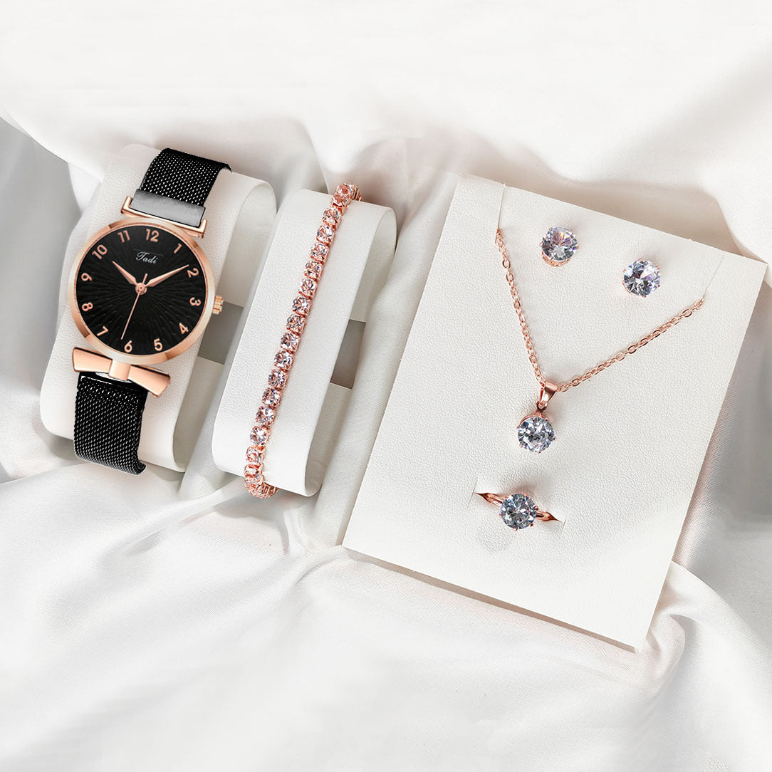 Stijlvolle horloge en sieradenset